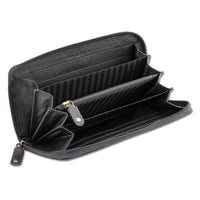 BlackwithSilverRFID - KZ24 - Wing Hawaiian tattoo wallet - Design: Kaulele by Megan Jones - NĀ KOA