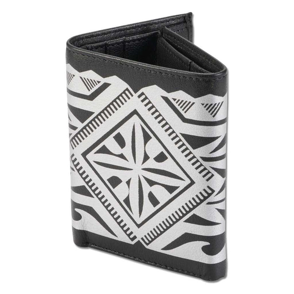 KT26 - Hawaiian tattoo Trifold Wallet - Art "Maka Ihe" by Keahi Raikes - NĀ KOA