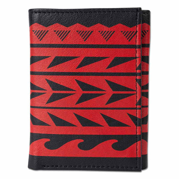 KT26 - Hawaiian tattoo Trifold Wallet - Art "Maka Ihe" by Keahi Raikes - NĀ KOA