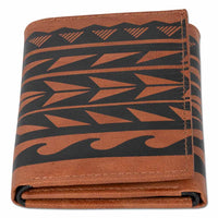 KT26 - Hawaiian tattoo Trifold Wallet - Art "Maka Ihe" by Keahi Raikes - NĀ KOA