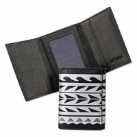 KT26 - Hawaiian tattoo Trifold Wallet - Art "Maka Ihe" by Keahi Raikes - NĀ KOA