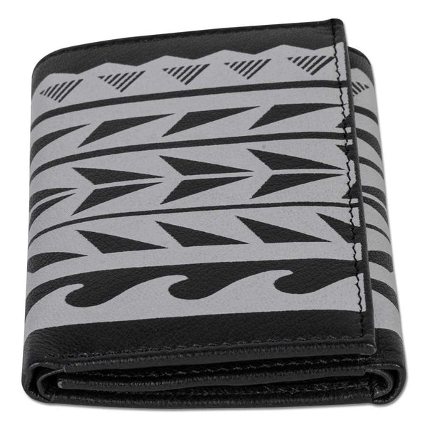 KT26 - Hawaiian tattoo Trifold Wallet - Art "Maka Ihe" by Keahi Raikes - NĀ KOA