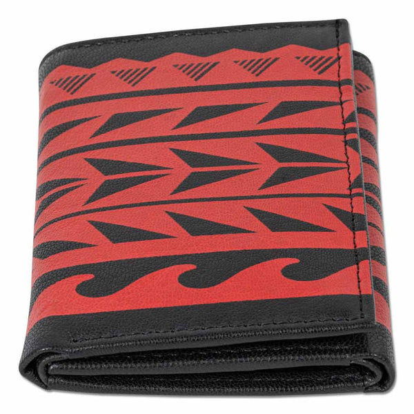 KT26 - Hawaiian tattoo Trifold Wallet - Art "Maka Ihe" by Keahi Raikes - NĀ KOA