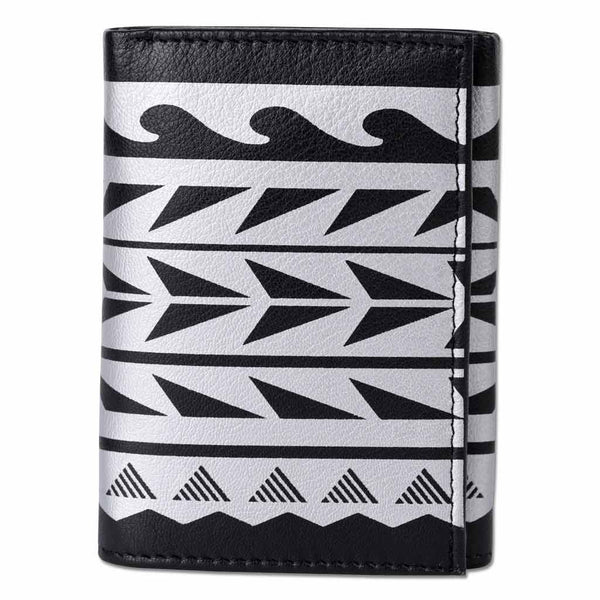 KT26 - Hawaiian tattoo Trifold Wallet - Art "Maka Ihe" by Keahi Raikes - NĀ KOA