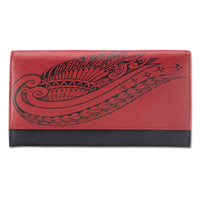 KW24 - Hawaiian Wing tattoo clutch wallet - Art: "Kaulele" by Megan Jones - NĀ KOA