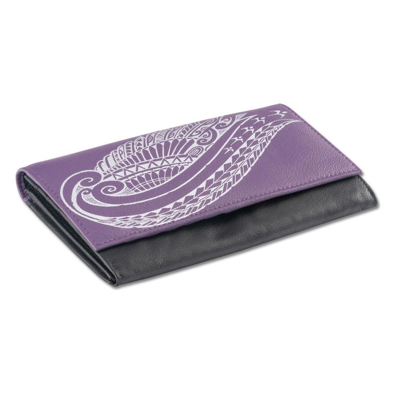 KW24 - Hawaiian Wing tattoo clutch wallet - Art: