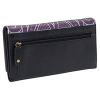 Purple KW21 > Polynesian > Samoan > clutch wallet > tattoo - Polynesian tattoo clutch wallet - Art: "Ikaika" by Eugene Ta'ase - NĀ KOA