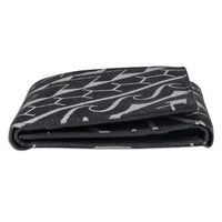 BlackWithSilverRFID1 - Polynesian tattoo trifold wallet - Art: "Manu" by Eugene Ta'ase - NĀ KOA
