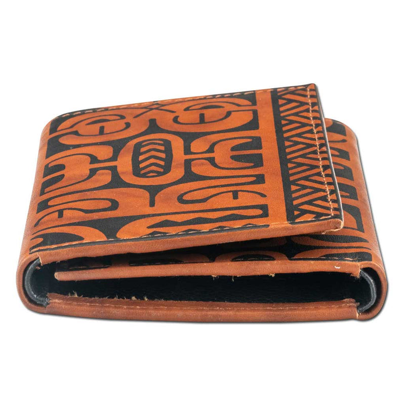 BourbonRFID - Trifold Wallet - French Polynesian tattoo trifold wallet - Art: