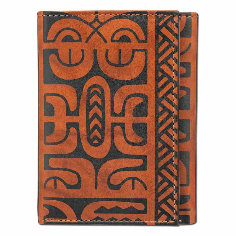 BourbonRFID - Trifold Wallet - French Polynesian tattoo trifold wallet - Art: