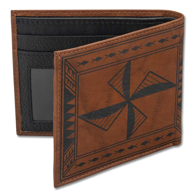 BourbonRFID - Samoan fish hook tattoo bifold wallet - Art: