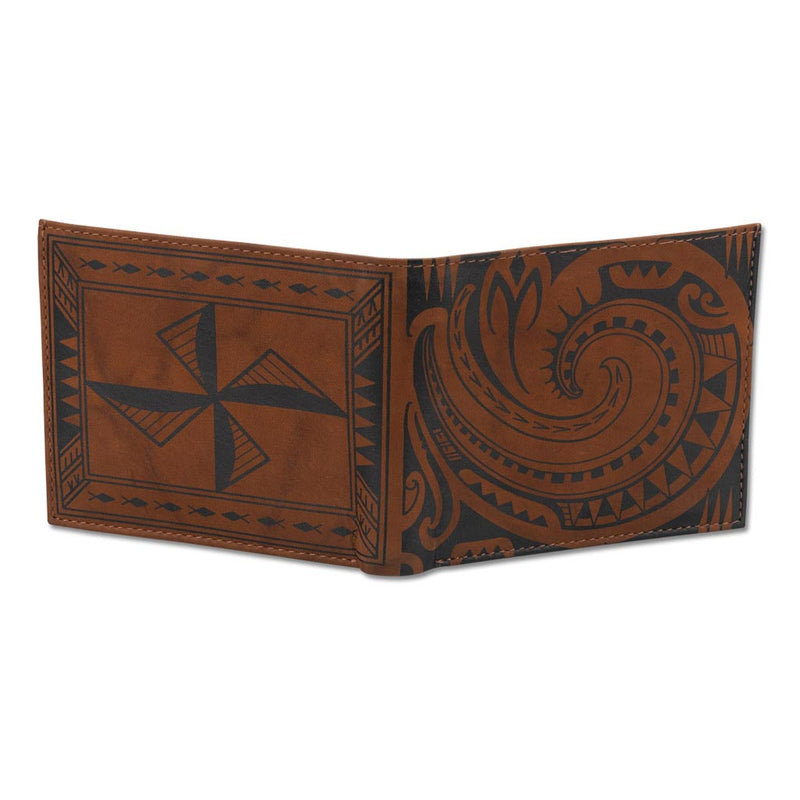 BourbonRFID - Samoan fish hook tattoo bifold wallet - Art: