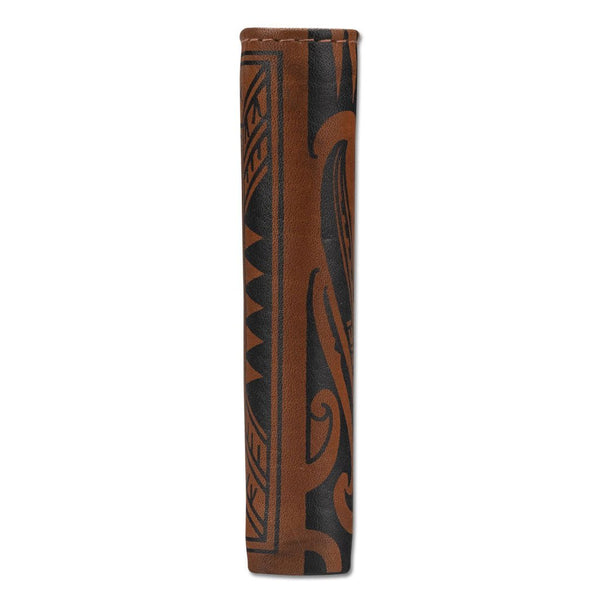 KM29 - Samoan fish hook tattoo bifold wallet - Art: "Makau" by Sulu'ape Si'i Liufau - NĀ KOA