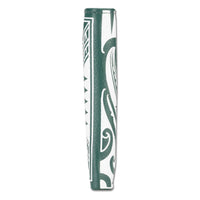 Green - Samoan fish hook tattoo bifold wallet - Art: "Makau" by Sulu'ape Si'i Liufau - NĀ KOA