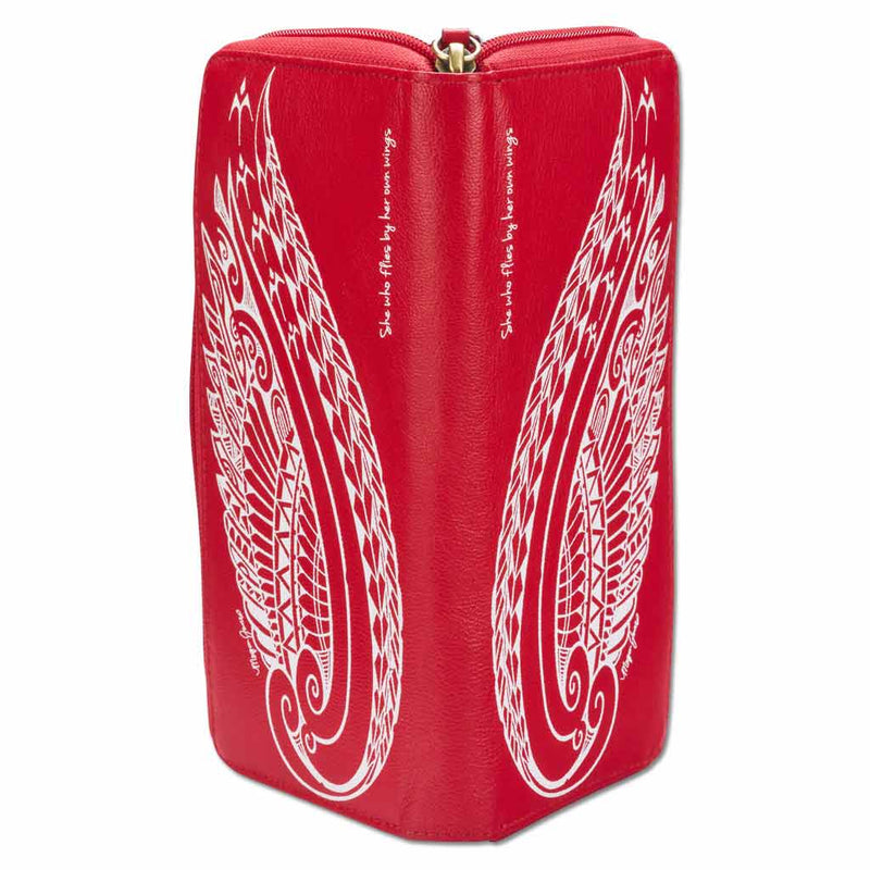 KZ24 - Wing Hawaiian tattoo wallet - Design: Kaulele by Megan Jones - NĀ KOA
