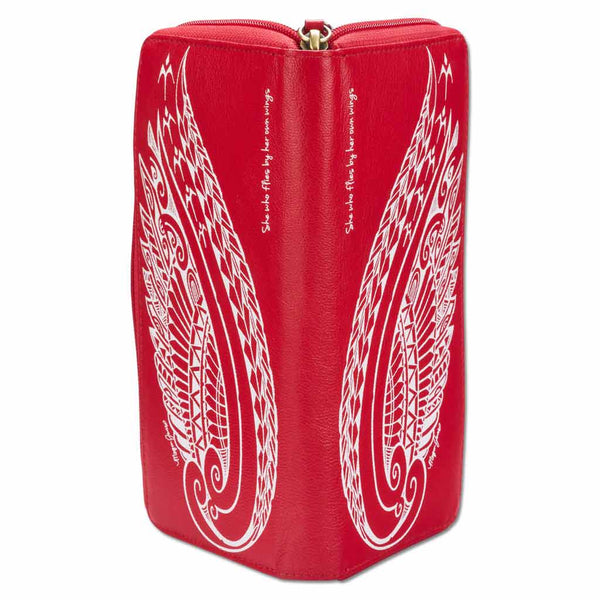 KZ24 - Wing Hawaiian tattoo wallet - Design: Kaulele by Megan Jones - NĀ KOA