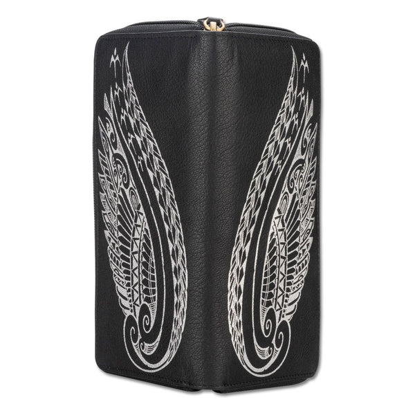KZ24 - Wing Hawaiian tattoo wallet - Design: Kaulele by Megan Jones - NĀ KOA