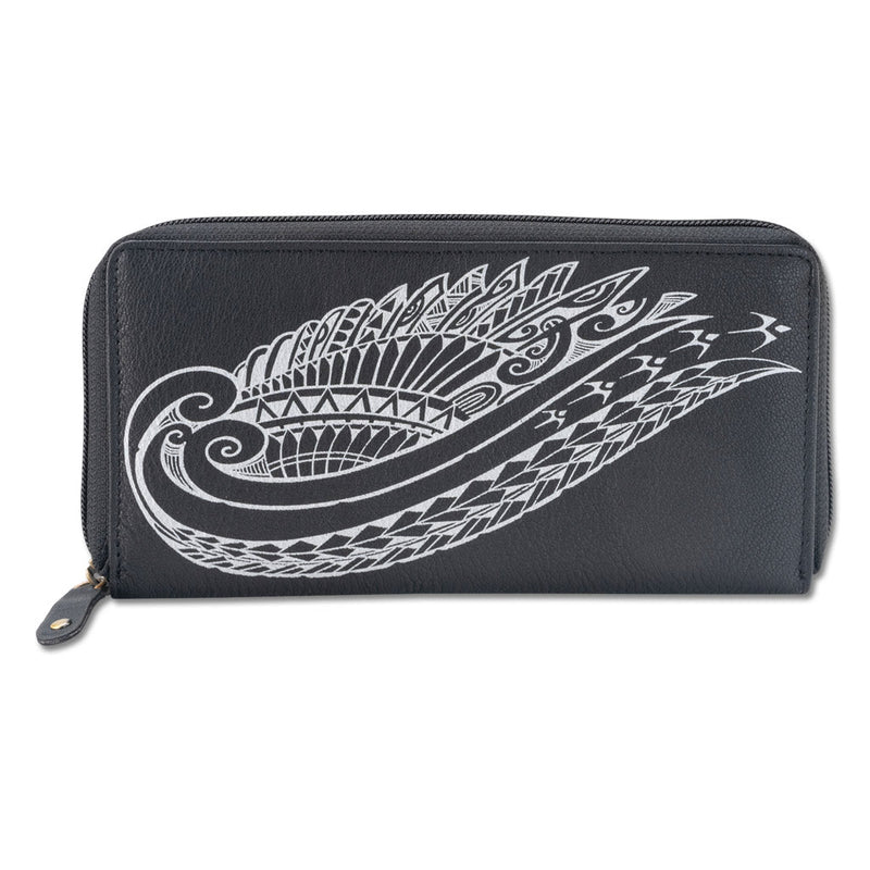 KZ24 - Wing Hawaiian tattoo wallet - Design: Kaulele by Megan Jones - NĀ KOA