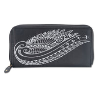 KZ24 - Wing Hawaiian tattoo wallet - Design: Kaulele by Megan Jones - NĀ KOA