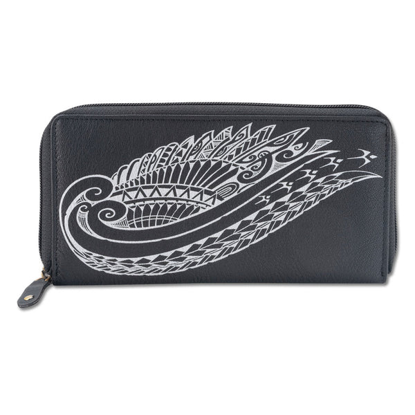 KZ24 - Wing Hawaiian tattoo wallet - Design: Kaulele by Megan Jones - NĀ KOA