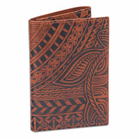 BourbonRFID - KT22 - Hawaiian tattoo trifold wallet - Art: " ‘Ohana" by Samson Harp - NĀ KOA