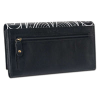 BlackwithSilverRFID - KW21 > BlackwithSilverRFID - KW21 > Polynesian > Samoan > clutch wallet > tattoo - Polynesian tattoo clutch wallet - Art: "Ikaika" by Eugene Ta'ase - NĀ KOA