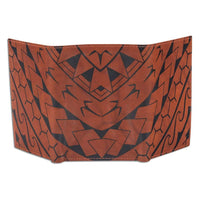 BourbonRFID - KT21 - Polynesian tattoo trifold wallet - Art: "Manu" by Eugene Ta'ase - NĀ KOA