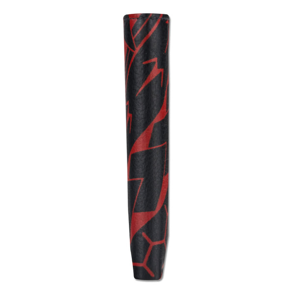BlackWithRedRFID - KT21 - Polynesian tattoo trifold wallet - Art: "Manu" by Eugene Ta'ase - NĀ KOA