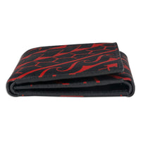 BlackWithRedRFID - KT21 - Polynesian tattoo trifold wallet - Art: "Manu" by Eugene Ta'ase - NĀ KOA