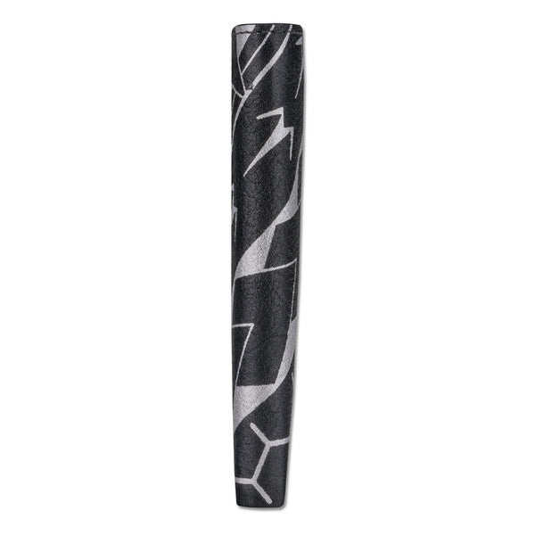 BlackWithSilverRFID - KT21 - Polynesian tattoo trifold wallet - Art: "Manu" by Eugene Ta'ase - NĀ KOA