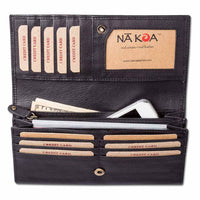 Polynesian tattoo clutch wallet - Art: "Ikaika" by Eugene Ta'ase