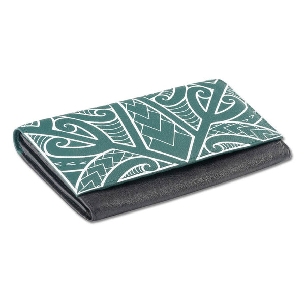 Polynesian tattoo clutch wallet - Art: "Ikaika" by Eugene Ta'ase