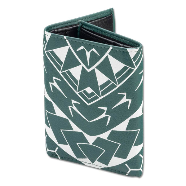 Green - KT21 - Polynesian tattoo trifold wallet - Art: "Manu" by Eugene Ta'ase - NĀ KOA