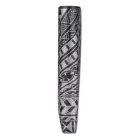 BlackwithSilverRFID - KT22 - Hawaiian tattoo trifold wallet - Art: " ‘Ohana" by Samson Harp - NĀ KOA