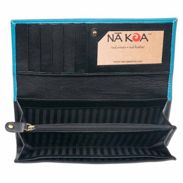 Polynesian tattoo clutch wallet - Art: "Ikaika" by Eugene Ta'ase