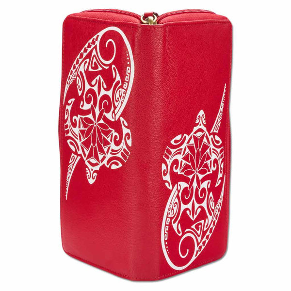 Polynesian tattoo wallet for women - Art: "Hohonu" by Teva Lowy