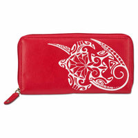 Polynesian tattoo wallet for women - Art: "Hohonu" by Teva Lowy