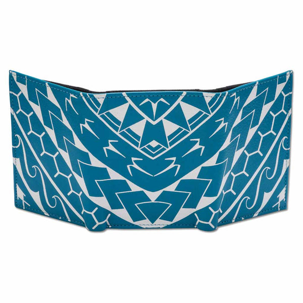 SkyBlueRFID - KT21 - Polynesian tattoo trifold wallet - Art: "Manu" by Eugene Ta'ase - NĀ KOA