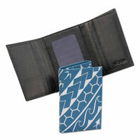 SkyBlueRFID - KT21 - Polynesian tattoo trifold wallet - Art: "Manu" by Eugene Ta'ase - NĀ KOA