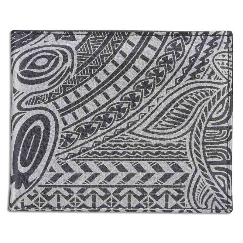 BlackwithSilverRFID - Hawaiian honu turtle tattoo wallet - NĀ KOA