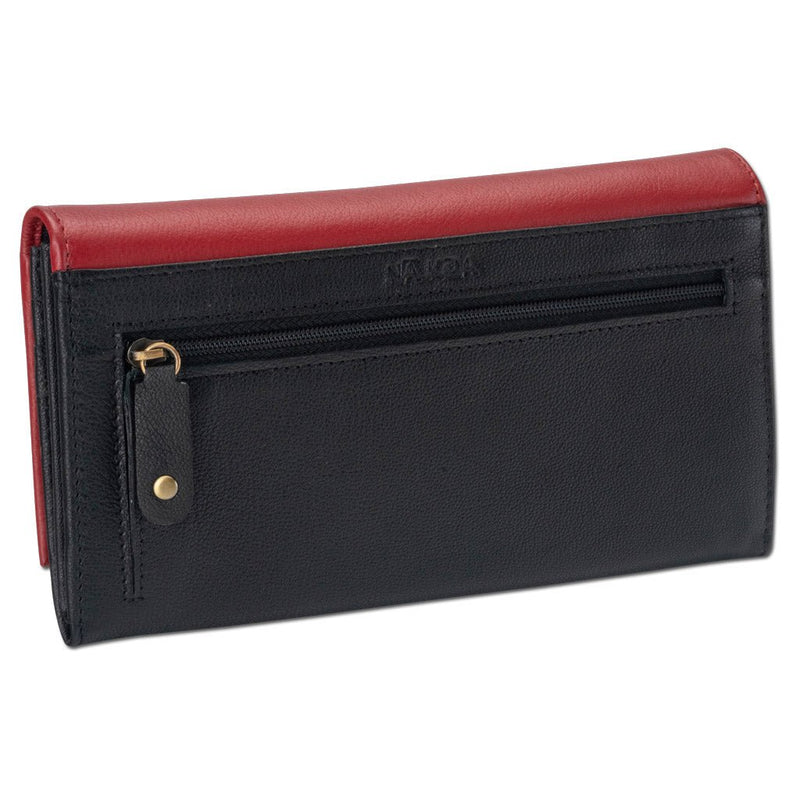 Red KW23 - Hawaiian tattoo clutch wallet - Art: 
