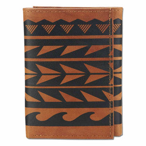 KT26 - Hawaiian tattoo Trifold Wallet - Art "Maka Ihe" by Keahi Raikes - NĀ KOA