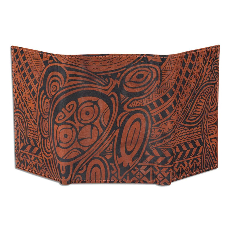 BourbonRFID KT22 - Hawaiian tattoo trifold wallet - Art: 