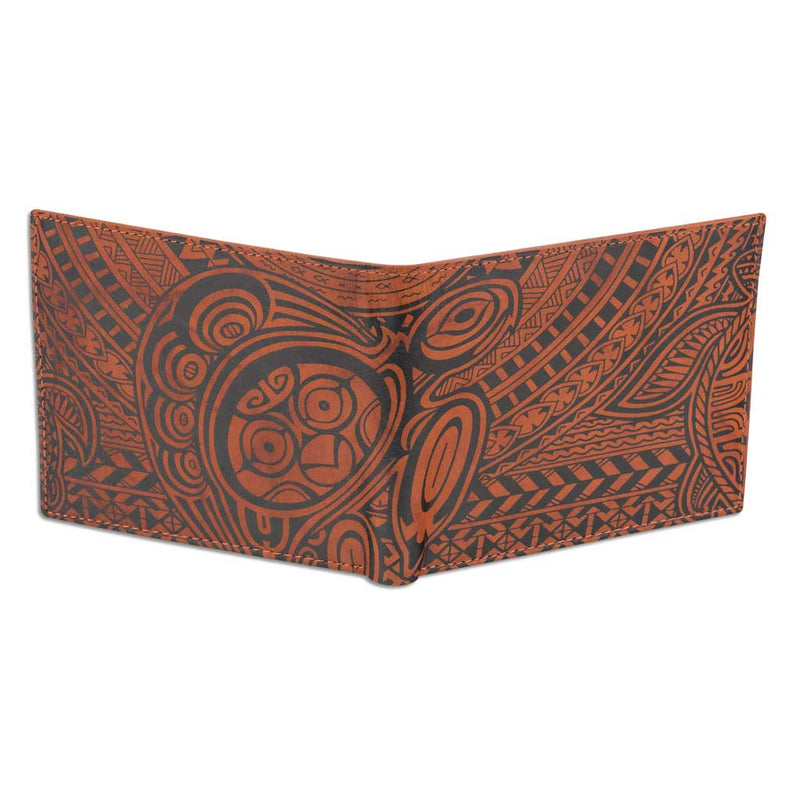 BourbonRFID  KM35 - Hawaiian tattoo wallet with flip ID