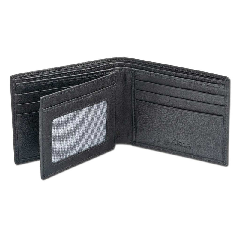 BlackwithRed - KM35 - Hawaiian tattoo wallet with flip ID - Art: 