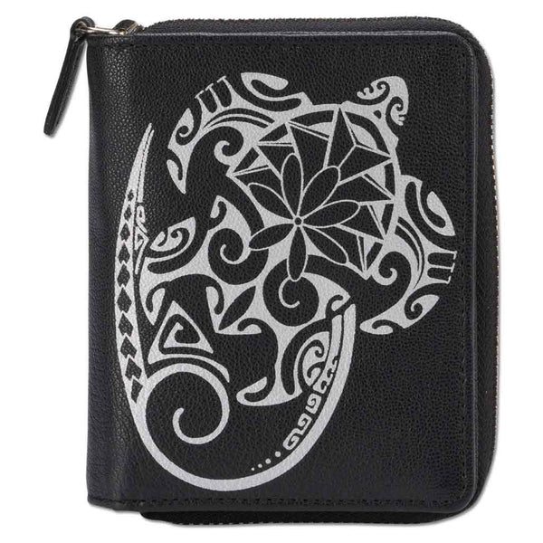 KsZ22 - Ike Small Zip Wallet - Art: "Hohonu" by Teva Lowy - NĀ KOA