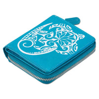 KsZ22 - Ike Small Zip Wallet - Art: "Hohonu" by Teva Lowy - NĀ KOA