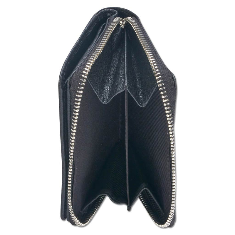BlackwithSilverRFID - KsZ24 - Ike Small Zip Wallet - Art: 