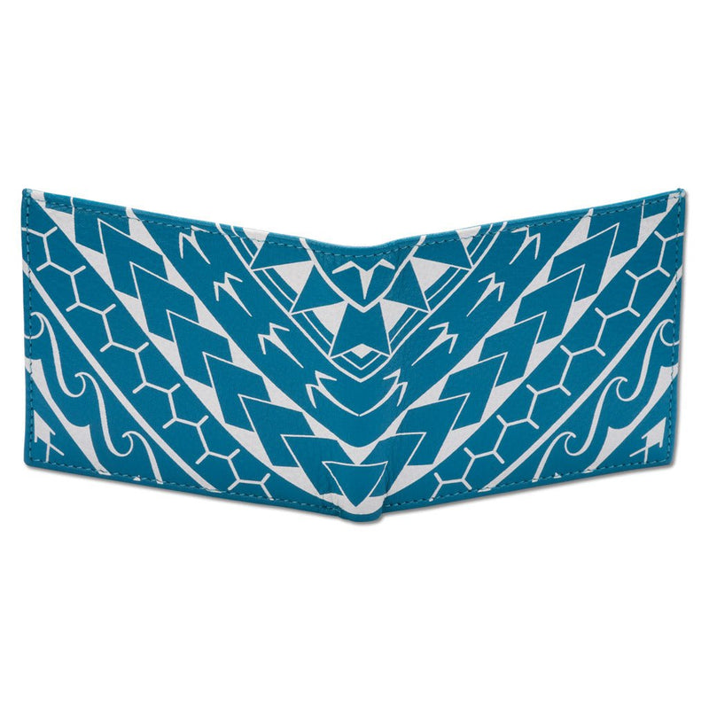 SkyBlueRFID - KM21 - Polynesian tattoo bifold wallet  - by Eugene Ta'ase - NĀ KOA
