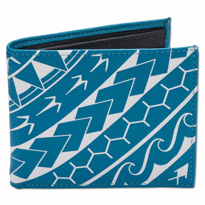 SkyBlueRFID - KM21 - Polynesian tattoo bifold wallet - Art: 